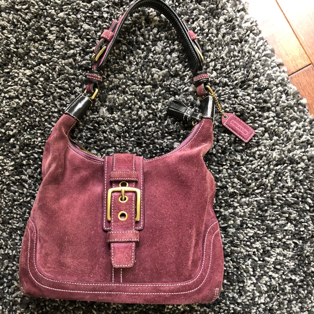 Coach suede bag